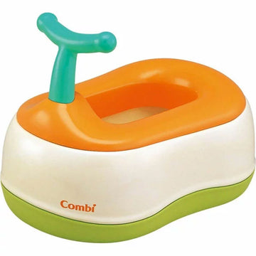 ベビーレーベル おまるでステップ レーベルオレンジ パイルカバー付き コンビ Combi【送料無料 沖縄・一部地域を除く】